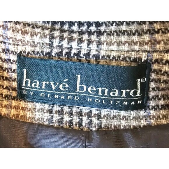 Harve Benard by Benard Holtzman Wool Plaid Womens Size 14 Lined Jacket Twead - Picture 9 of 11